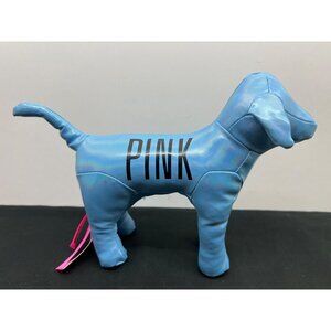 Victorias Secret PINK Blue Stuffed Dog Display Plush Collectible